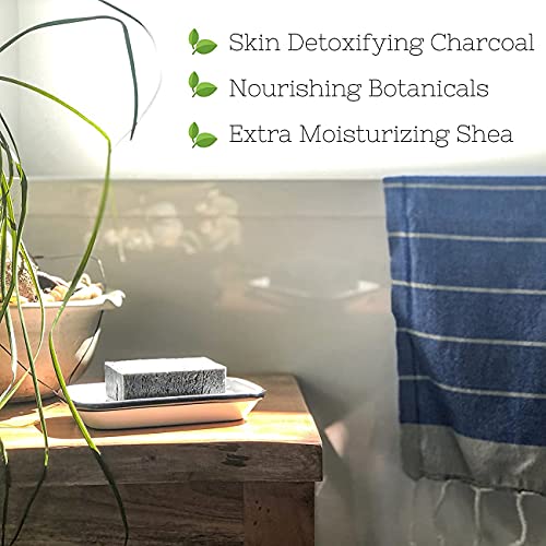 The Yellow Bird Activated Charcoal Soap Bar and Rose Water Facial Toner