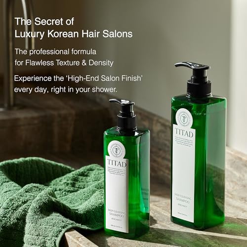 TITAD Scalp Detox Clarifying Shampoo with Rice Water & AHA – Sulfate-Free Hair Cleanser for Buildup & Oily Scalp