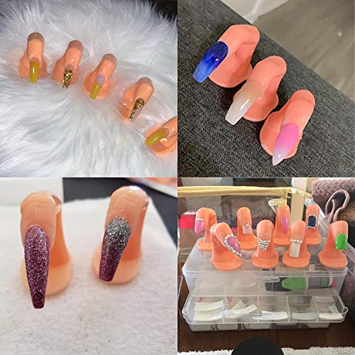 Practice Nail Art Fingers Set - 50 Count for DIY Nail Training & Decoration