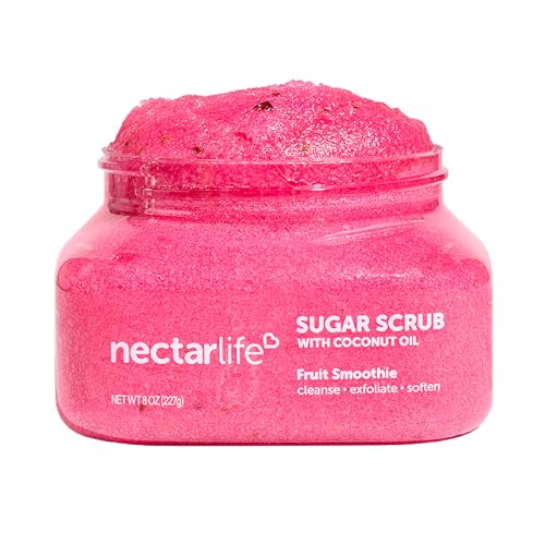 Fruit Scented Sugar Body Scrub - Moisturizing Exfoliant for Smooth Skin - 8 oz