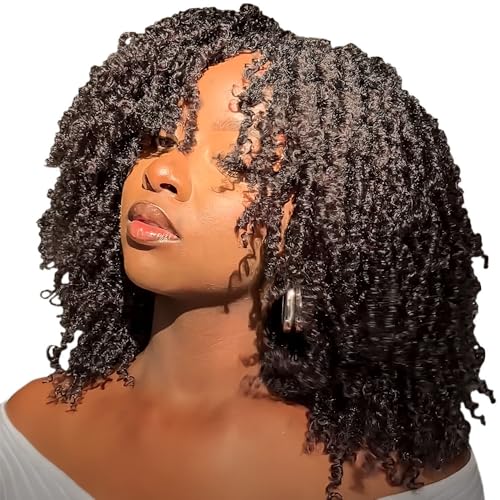 Yanky Twist Crochet Hair for Black Women - 12 Inch, 10 Pack, 4# Brown Variation