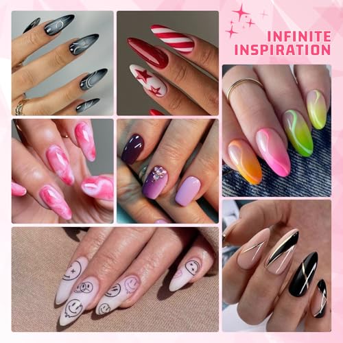 Sponges Pat Gel Nail Polish Palette, 16 Colors Blending Ombre Gel Polish Set Patting Gradient Painting Nails Art, No Wipe, UV/LED Cured, 100Sponges 6Brushes 1Grabber Tools Kit (Set 03)