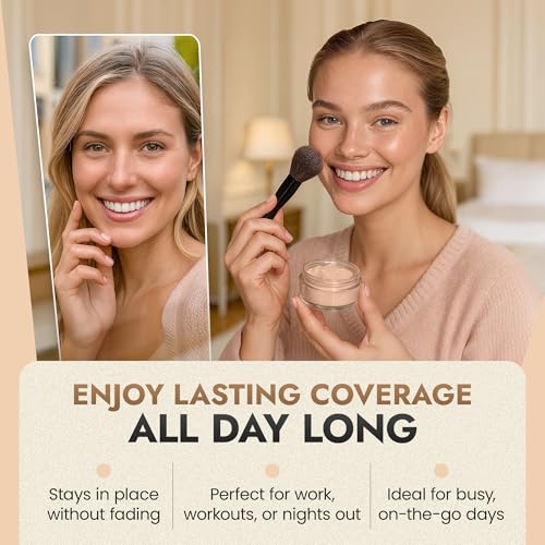 Loose Powder Foundation - Full Coverage Matte Mineral Makeup - Inspire