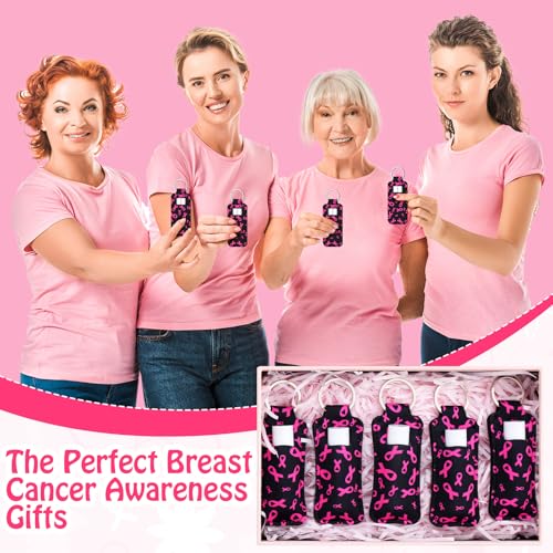 Pink Breast Cancer Awareness Lip Balm with Keychain - 18 Sets