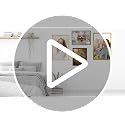 Gold 20x30 Inch Wooden Picture Frame Set of 3 - Horizontal & Vertical Wall Mounts