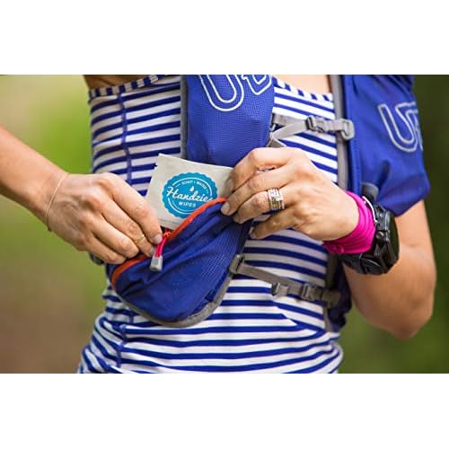 Handzies Soap and Water Wipes Free&Clear Bundle 100 Individually Packaged Singles and Three 30ct Soft Pack