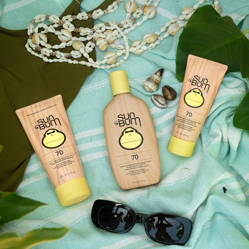 Sun Bum SPF 70 Sunscreen Lotion - Vegan, Hawaii 104 Compliant, Moisturizing UVA/UVB, 8 oz Pack of 2
