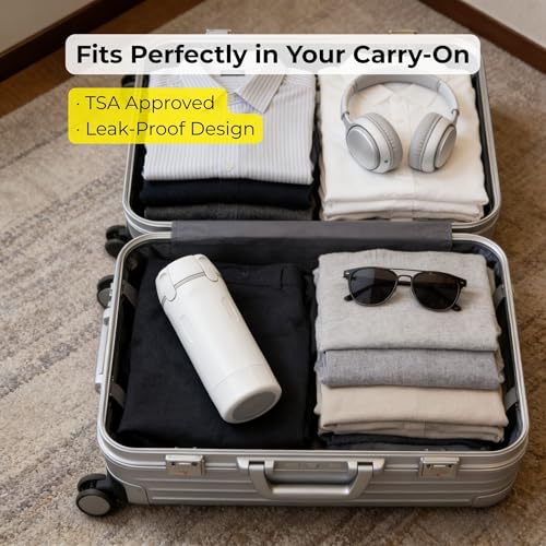 AURANEST 4-in-1 Travel Bottle Set Leak-Proof Refillable Toiletry Dispenser - Green, TSA Approved