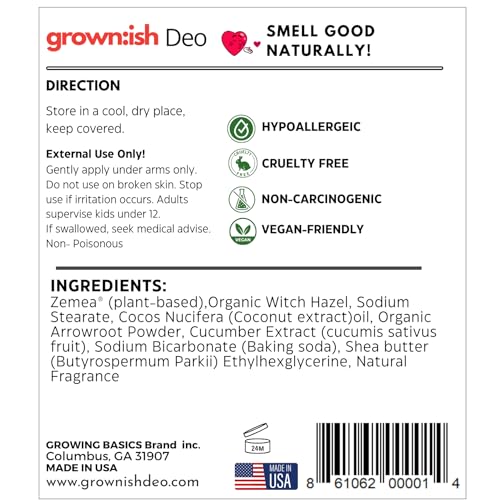 Girls Deodorant Stick - Aluminum-Free, Sensitive Skin, Assorted Scents