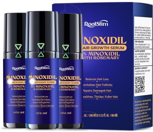 Minoxidil Hair Growth Treatment for Men and Women 3-Pack - Fuller Hair Regrowth