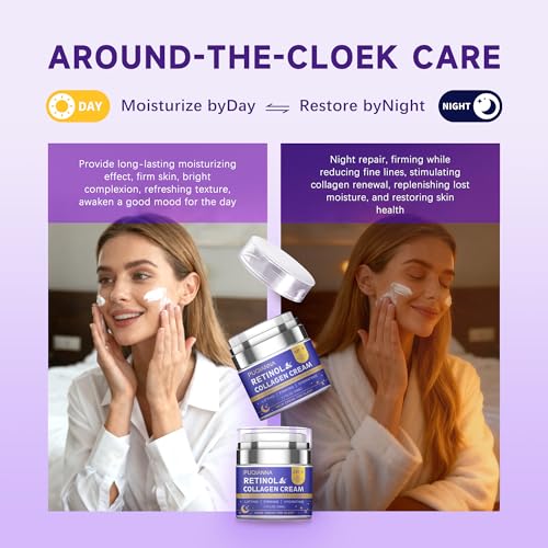 Neck Cream Firming and Tightening with Retinol and Peptide Anti Wrinkle Cream for Women Overnight Treatment Infused with Collagen Hyaluronic Acid and Lavender Extract for Calming Night Care
