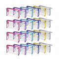 24 Pcs Portable Clear Makeup Bags with Handle, Transparent Waterproof Toiletry Bag, Travel PVC Cosmetic Bags Pouch, Pencil Cases, Stationary Organizer