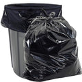 Aluf Plastics Heavy Duty 55-Gallon Black Garbage Bags Pack of 100 - 2 Mil Thick Contractor Waste Liners