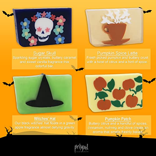 Primal Elements Halloween Glycerin Soap Bundle - Moisturizing Handmade Gift Set