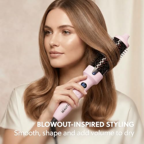 Cortex Beauty 1.5 Inch Infrared Thermal Blowout Brush, Heated Volumizer for Salon-Quality Hair