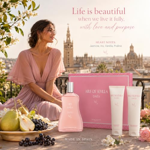 Women’s Fragrance Gift Set with Eau de Toilette, Body Gel & Lotion - Travel Size