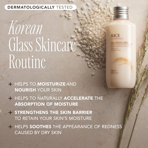 Korean Rice Skincare Duo - Hydrating Lotion & Moisturizer for All Skin Types