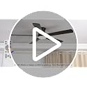 32-Inch Low Profile Ceiling Fan with Lights - Black, Remote & App Control