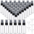 200 Pcs Mini Clear Spray Bottles 1 oz Plastic Empty Travel Bottle Fine Mist Small Spray Containers with 5 Pcs Funnels Refillable Liquid Travel Containers for Perfume Skin Toner Essential Oils