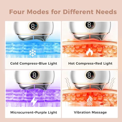 DAROMA Electric Gua Sha Tool - Dual-Mode Facial & Body Massager with 9 Temperature Settings