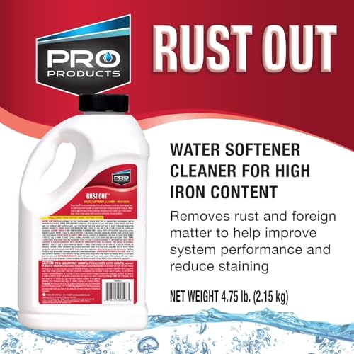 4.75 lb Water Softener Rust Remover & Iron Buildup Cleaner - Pack of 4, 76 Ounce Each