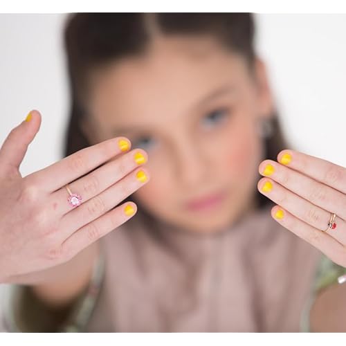 MISS NELLA SPRING IT ON 5 Varnish Pack- Blue Bell- blue, Butterfly Wings- lilac, Cheeky Bunny- pink, Honey Twinkles- yellow, Kiss The Frog- green, Peel Off kids nail polish