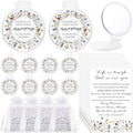 Inspirational Compact Mirror Set for Women - Wildflower, 50 Pack with Cards & Bags