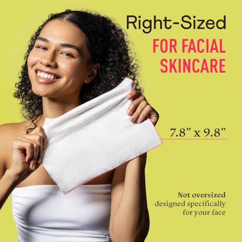 Cotton Facial Wipes - 100% Pure Cotton, 40 Pack, Travel & Daily Use