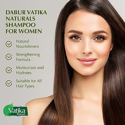 Vatika Naturals Cactus Daily Shampoo for Women - Moisturizing Hair Cleanser 400ml