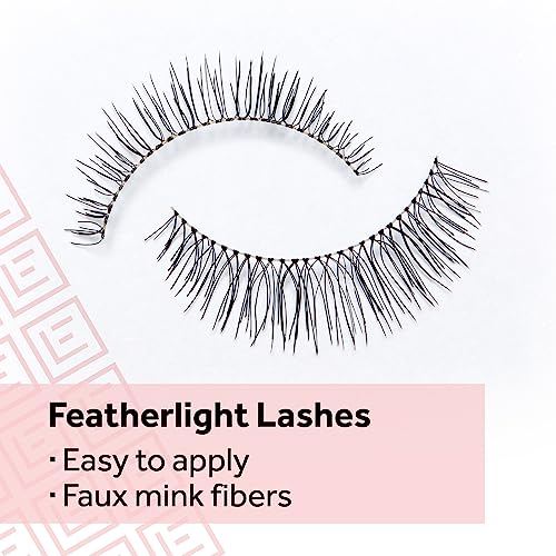 Eylure Naturals No. 031 Reusable Eyelashes, Adhesive Included, 1 Pair (Pack of 3)