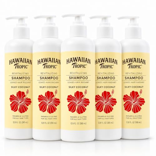 Bulk Coconut Scented Shampoo Pack - 5 Bottles, 12.8 fl oz, Hotel & Guest Use