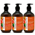Organic Hand Wash with Blood Orange & Himalayan Pink Salt - Moisturizing, 14 oz Bottle (Pack of 3)