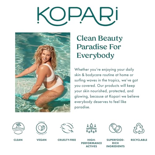 Kopari Golden SunGlaze SPF 50 Body Mist with Shimmering Oil - Hydrating & Brightening, Lightweight, Fast-Absorbing, Gold Variant