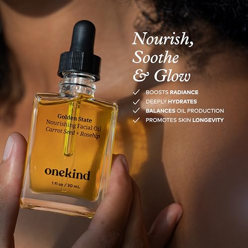 Onekind Golden State Anti-Aging Botanical Face Oil 1oz — Brighten & Hydrate