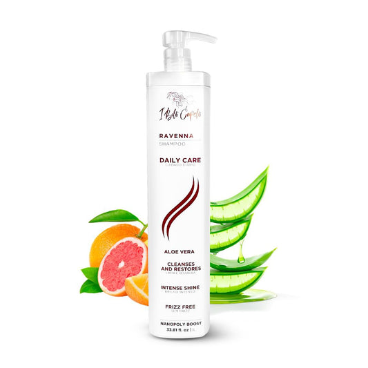 I Belli Capelli Ravenna Aloe Vera Hydration Shampoo - Paraben-Free, Daily Care for Soft, Shiny, and Lightweight Hair - Anti-Breakage & Anti-Hair Loss (1L/33.8 fl.oz)