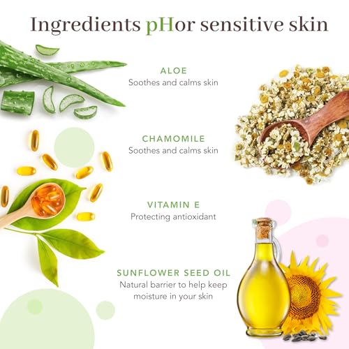 Gentle pH-Balanced Deep Clean Face Cleanser with Aloe & Chamomile - Fresh, 6 Fl Oz (Pack of 3)