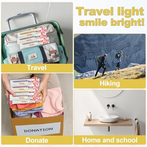 200 Pack Disposable Toothbrushes with Toothpaste & Comb - Individually Wrapped, Travel-Ready Set - FAFortune