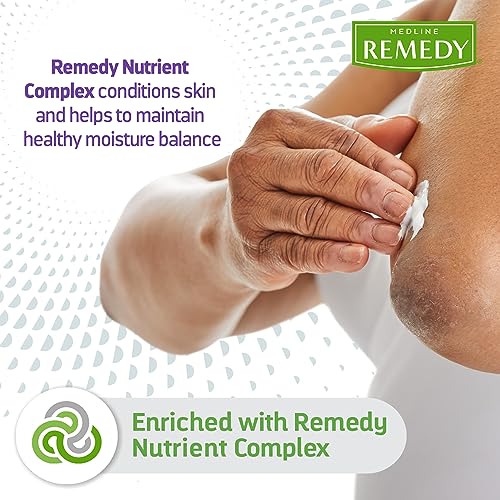 Medline Remedy Clinical Skin Cream - Nourishing Moisturizer for Dry Skin, 2 oz., Pack of 24