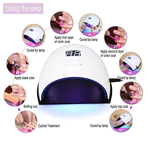 UV LED Nail Lamp Slipper Shape Nail Dryer with Smart Sensor for Gel Polish Curing