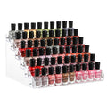 Acrylic Nail Polish & Essential Oil Rack - 6 Layers, Holds 54 Bottles, Clear Organizer
