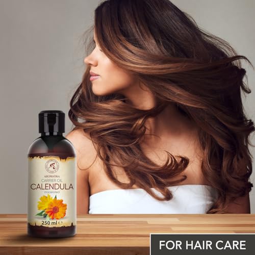 AROMATIKA Calendula Oil 8.45 Fl Oz (250ml) - Pure Natural Skin, Hair & Body Care