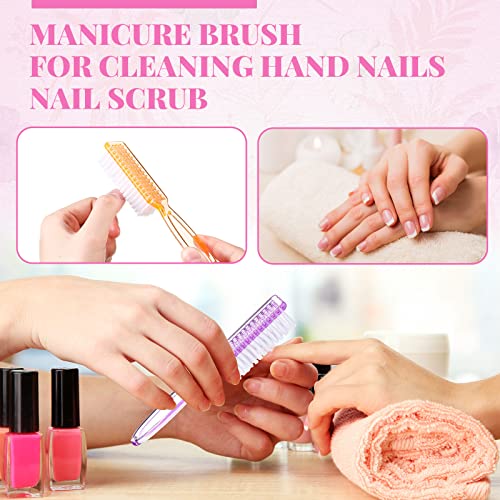 Transparent Nail Brush Set 200 Pcs for Cleaning Fingernails & Toes - Patelai