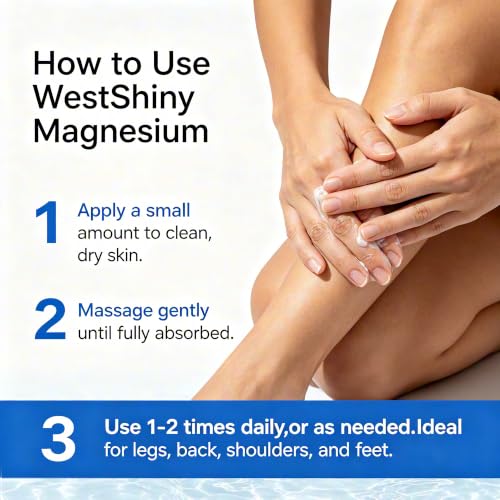 Magnesium Cream with Arnica & MSM for Muscle & Joint Support - 4 Fl Oz