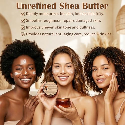 Raw Shea Butter 32 Oz - Unrefined African Grade A Ivory Natural Skin & Hair Care