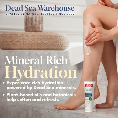Dead Sea Minerals Moisturizer Body Lotion 8.8 oz Pack of 2 - Fragrance Free for Face & Skin
