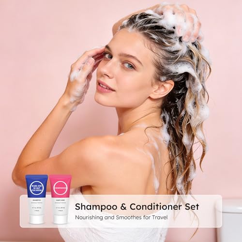 Travel Size Shampoo & Conditioner Set - 0.7 Fl Oz Pack of 60 - RSQAZQ
