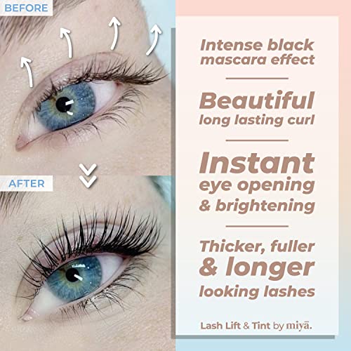 MIYA LASH | Lash Lift Kit & Eyelash Growth Serum | Keratin Lash Lift & Lash Enhancing Serum for Thicker, Longer Lashes