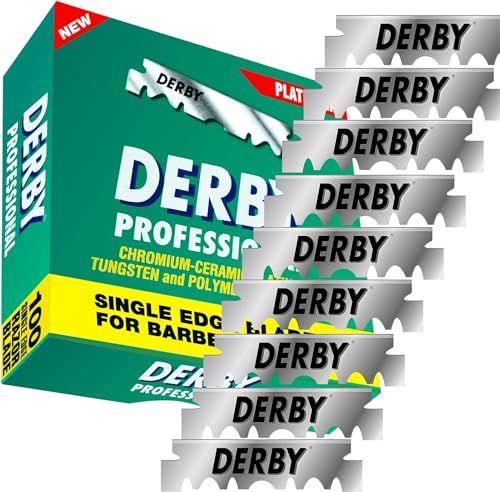 Derby Professional Single Edge Razor Blades – 500 Pack for Straight Razors