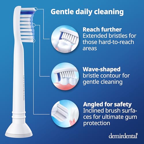 Sensitive Replacement Toothbrush Heads for Sonicare White - 8 Pack