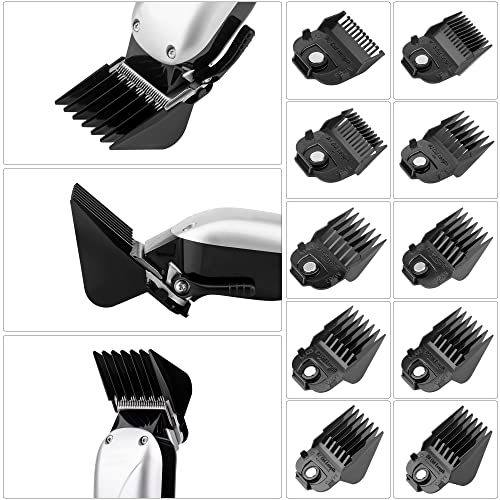 Magnetic Clipper Guards Comb for Andis Master Clippers - Black - 10 Sizes
